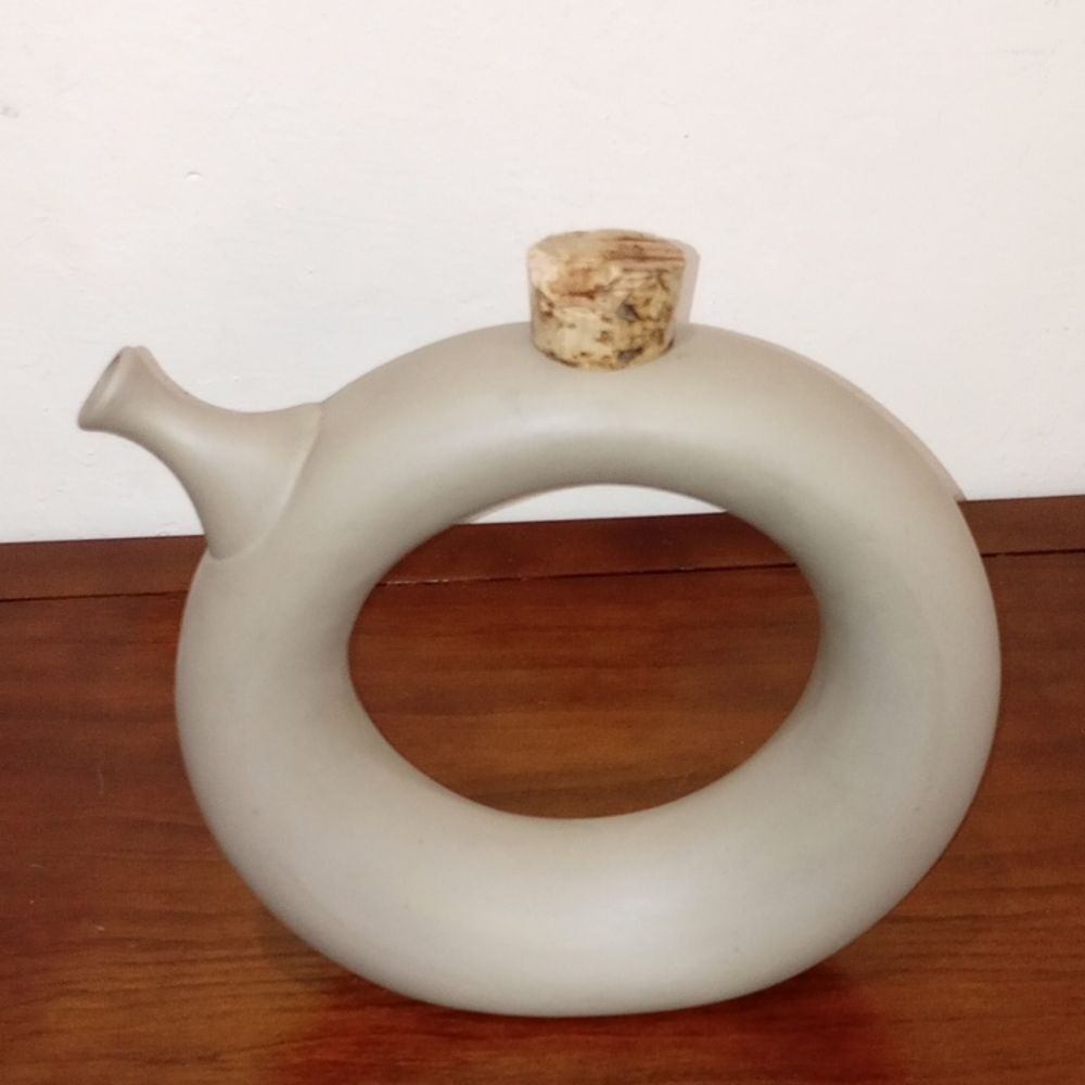 Hartstone Pottery Ceramic Wine Decanter Vintage 70s